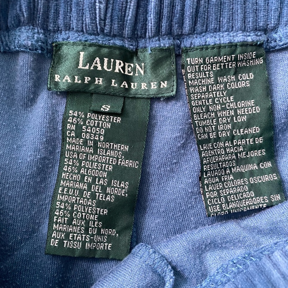 Ralph Lauren Velour Lounge Pants - Picture 4 of 4